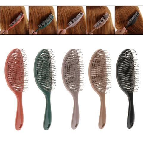 Brosse démêlante pour Massage du cuir chevelu, peigne pour cheveux bouclés, pour femmes et hommes, Salon ► Photo 1/6