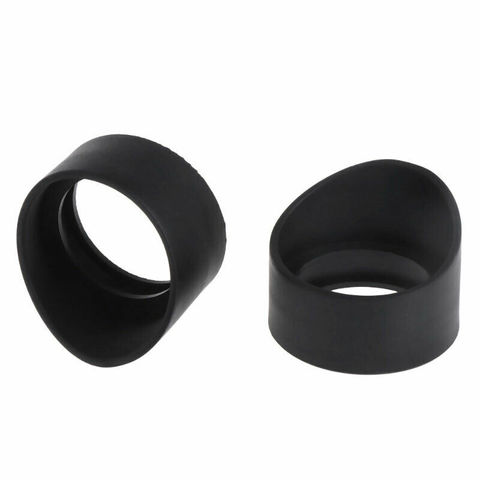 2 pièces 28mm binoculaire oculaires casquettes en caoutchouc plat Angle oeil couverture pour 32-35mm Microscopes télescopes fournitures de laboratoire ► Photo 1/4