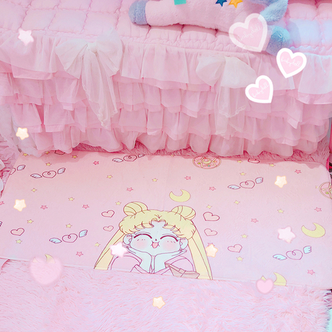 Tapis de sol en peluche avec carte de lune de marin Captor Sakura, 120x45cm, mignon tapis de porte antidérapant, décor de pièce de jeu pour enfants ► Photo 1/5