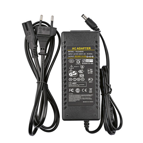 Amplificateur 24V Adaptateur secteur AC100-240V À DC24V 4.5A Alimentation Pour TPA3116 TPA3116D2 TDA7498E Amplificateurs Sains NOUS Prise UE ► Photo 1/6