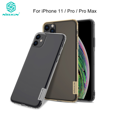 Nillkin luxe étui pour iPhone 11 étui Transparent souple silicone étui en polyuréthane thermoplastique étui pour iPhone 11/X/XR/XS Max pour iPhone 11 Pro ► Photo 1/6