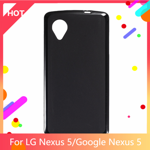 Coque arrière en Silicone TPU souple mat pour Google Nexus 5, étui mince antichoc ► Photo 1/6