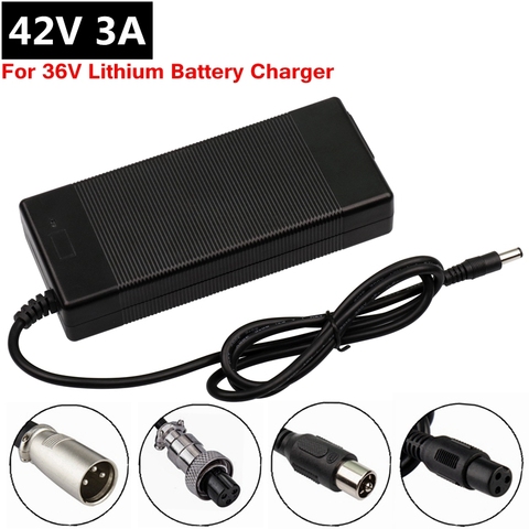 Chargeur 42V 3a pour batterie Li-ion 36V 10S au lithium pour vélo et scooter électrique ► Photo 1/5