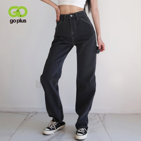 GOPLUS – jean maman Vintage pour Femme, vêtement d'été à jambes larges, pantalon Cargo, Nouveau Spijkerbroeken, C10634, 2022 ► Photo 1/6