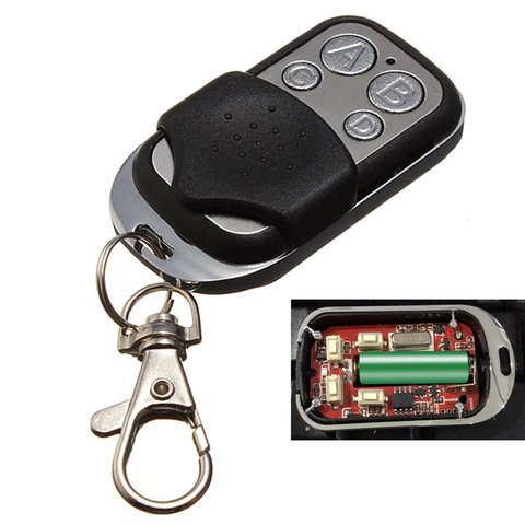 Télécommande universelle de porte-clés de clonage avec 4 clés batterie de 12V 27A 433mHz RF pour la porte de Garage porte voiture copie Code livraison gratuite ► Photo 1/6