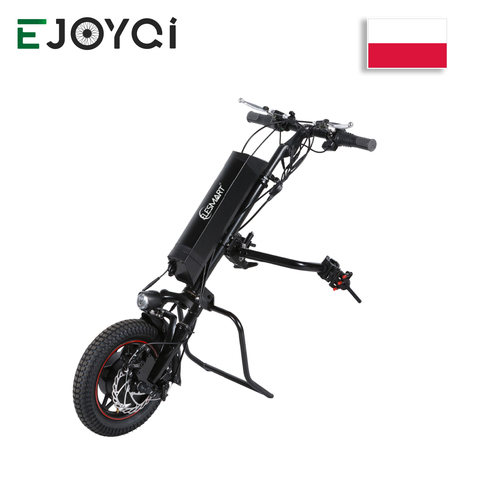 Kit moteur, roue de traction électrique KT, 36V, 350W, avec batterie, système de Conversion pour fauteuil roulant et fauteuil roulant, avec écran LCD ► Photo 1/6