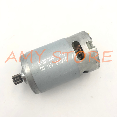 RS550 Moteur 17 14 15 11 12 Dents 9 Dents 7.2 9.6 10.8 12V 14.4V 16.8 18V 21 25VGear 3mmShaft Pour Sans Fil Charge Perceuse Visseuse ► Photo 1/6