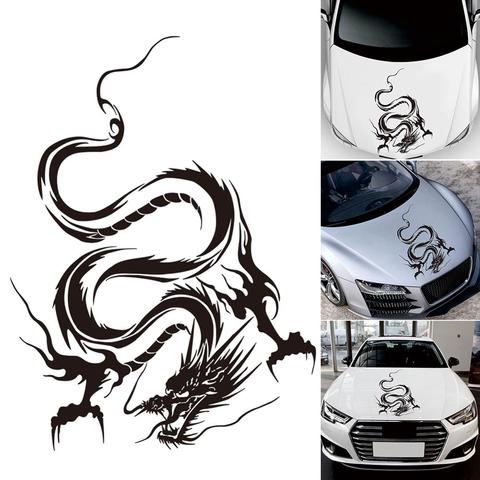 50x36cm universel voiture carrosserie autocollant capot Dragon motif étanche graphique décalque adapté pour Toyota VW Nissan la plupart des voitures carro CSV ► Photo 1/6