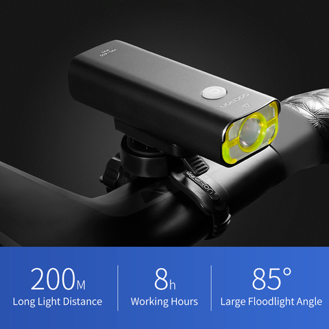 Vélo lumière V9C 800 Lumens vélo lumière avant phare lampe de poche vélo accessoires 5 Mode lampe USB Rechargeable ► Photo 1/5