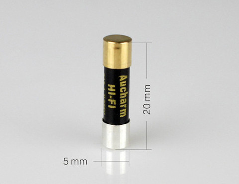 Nano tube de fusible audio en alliage d'argent, ligne hifi 5x20, 0.5 1A 2A 3.15A 4A 5A 6.3A 8A 10A 15A 13A ► Photo 1/1