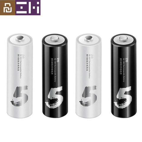 Pack de batteries Youpin ZMI ZI7 ZI5 AAA AA 700mAh 1800mAh, Pack de batteries Ni-MH rechargeables, 4 pièces/lot ► Photo 1/6