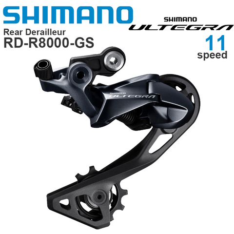 SHIMANO ULTEGRA – dérailleur arrière de vélo de route RD-R8000-SS GS, Cage courte, Cage moyenne, SHIMANO SHADOW RD 11 vitesses ► Photo 1/2