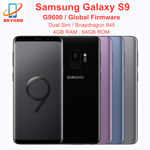 Samsung – smartphone Galaxy S9 Duos G9600, téléphone portable, 4 go de RAM, 64 go de ROM, double Sim, Octa Core, écran de 5.8 pouces, 12mp, Snapdragon 845, NFC, Original, débloqué ► Photo 1/5