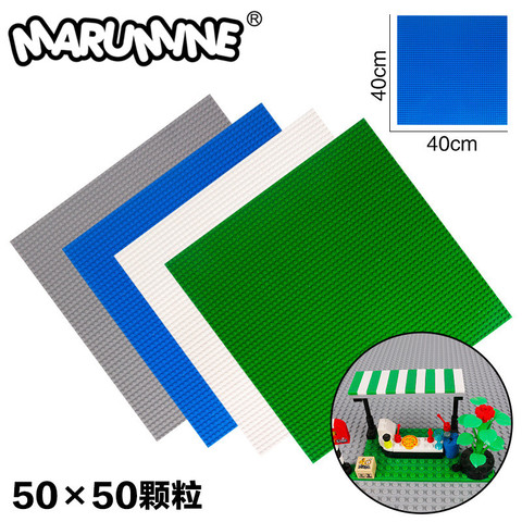 MARUMINE 50x50 points plaque de Base blocs jouets bricolage classique bloc plaque de Base briques éducatives ensemble pour garçons et filles ► Photo 1/6