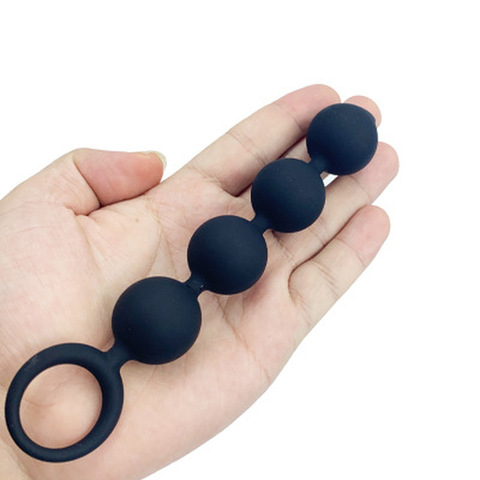 Petites boules anales en Silicone pour femmes, jouets sexuels pour adultes, pour Masturbation, Massage de la Prostate, produits intimes érotiques ► Photo 1/6