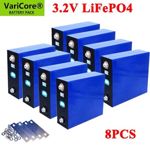 8 pièces 3.2v 310Ah 280Ah 200Ah Lifepo4 Rechargeable Batterie de Phosphate de Fer de Lithium De Cellules Solaires 12v 24v De Lifepo4 Cellule Libre D'impôt ► Photo 1/6