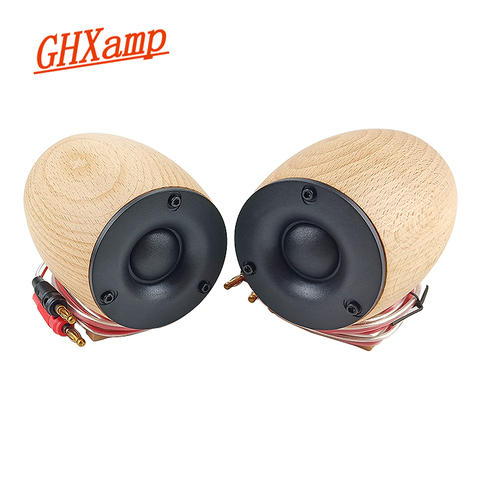 Haut-parleur Super Tweeter en bois, 1 paire, 8ohm, 20W, dôme en néodyme, triple diaphragme en soie, Compensation de Tweeter pour Home cinéma, 30KHZ ► Photo 1/6