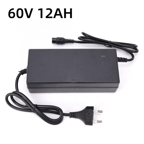 60V 12AH Portable universel électrique vélo chargeur de batterie pour Scooter électrique vélo DC67.2V 2A ue Plug 100-240V ► Photo 1/6