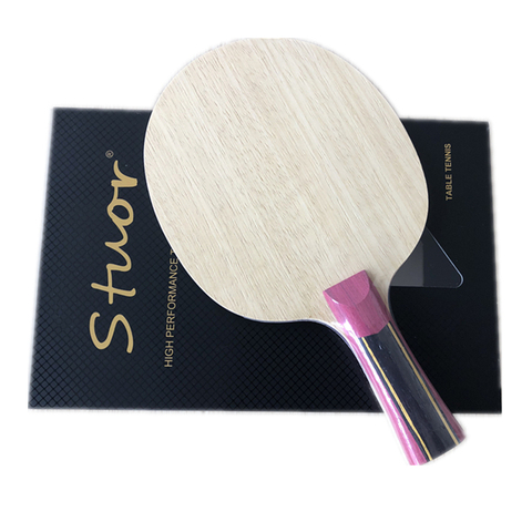 Stuor-raquette de tennis de table 5 couches avec 2 niveaux, en fibre de carbone, pour ping pong FL CS ST grip ► Photo 1/6