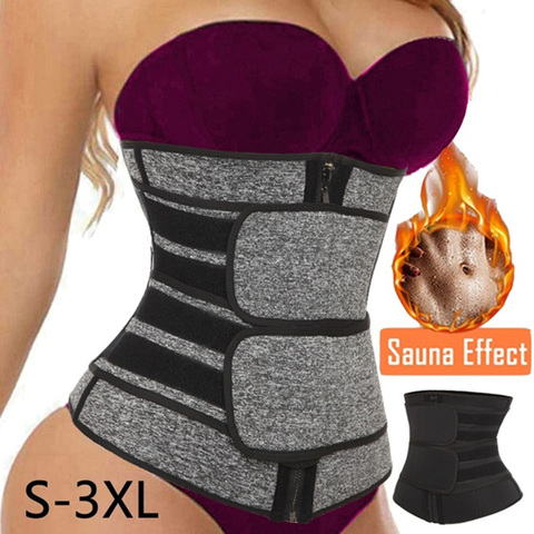 Corset de sudation de sauna en néoprène pour femmes, ceinture d'entraînement de fitness et de compression pour maigrir ► Photo 1/6