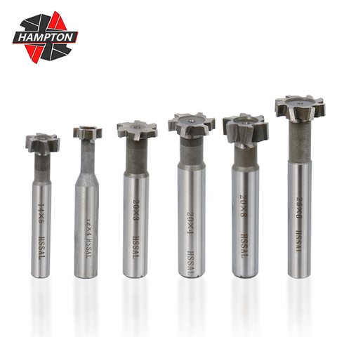 Mèche en acier à grande vitesse de routeur de Hampton T 10 12 14 16 20 25 30 32mm pour l'outil de fraises d'extrémité en métal de dureté ► Photo 1/6