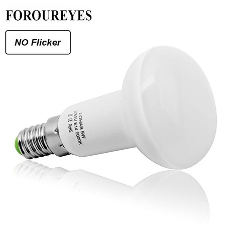 Ampoule led sans scintillement, Ampoule Led, lampe cfl, R39, R50, R63, R80 parapluie à led, AC 85-265V, E27, E14 ► Photo 1/6
