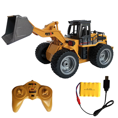 1:18 RC tracteur pelle jouet RC chariot élévateur ingénierie voiture modèle jouets pour enfants garçons enfants cadeau d'anniversaire Bulldozer tracteur ► Photo 1/6