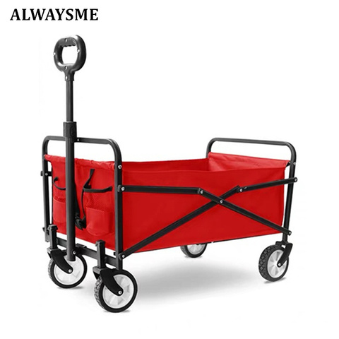 ALWAYSME – chariot de courses à roulettes de 5 pouces, manuel, chariot de jardin ► Photo 1/6