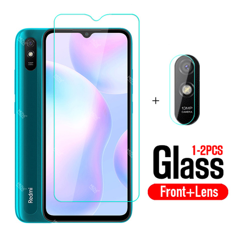 Verre de protection pour xiaomi redmi 9 9a 9c protecteur d'objectif de caméra sur xiomi redmy 9 a c a9 poco x3 nfc m3 redmi9a film de verre de sécurité ► Photo 1/6