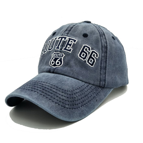 XEONGKVI coréen broderie lettres ROUTE 66 Casquette de Baseball printemps automne marque Snapback mode coton chapeau pour femmes hommes Casquette ► Photo 1/6