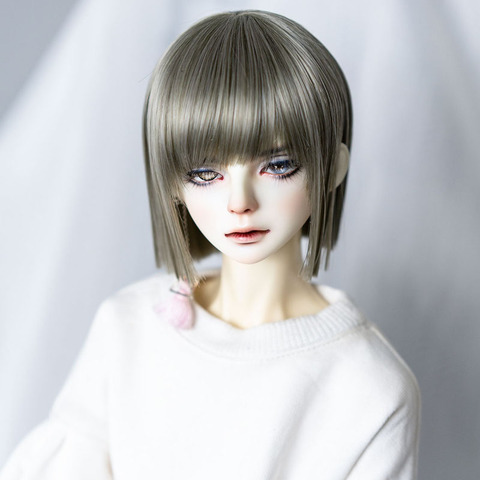 Nouveau style 1/3 1/4 1/6 1/8 Bjd perruque courte Cool droite haute température fil Bjd perruque SD cheveux ► Photo 1/5