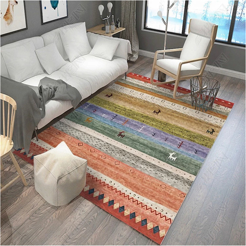 Tapis doux de Style turc, pour salon, chambre à coucher et chambre d'enfant, tapis de sol, décoratif pour sol ► Photo 1/6