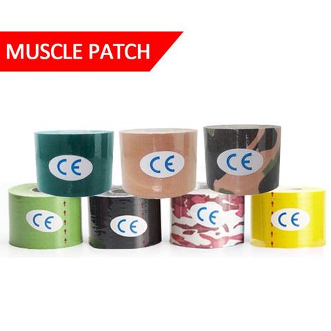 Kinésiologie bandes bande élastique coton adhésif Fitness bande Sport blessure Muscle bande genou Fitness protecteur bande 5 taille ► Photo 1/6