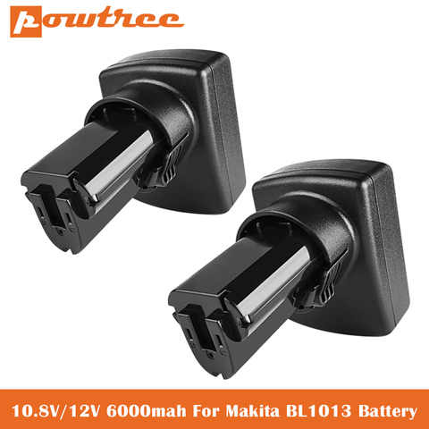 Powtree 10.8V 6000mAh Lithium Batterie pour Makita BL1013 TD090D TD090DW LCT203W LCT204 194550-6 BL1014 L50 ► Photo 1/6