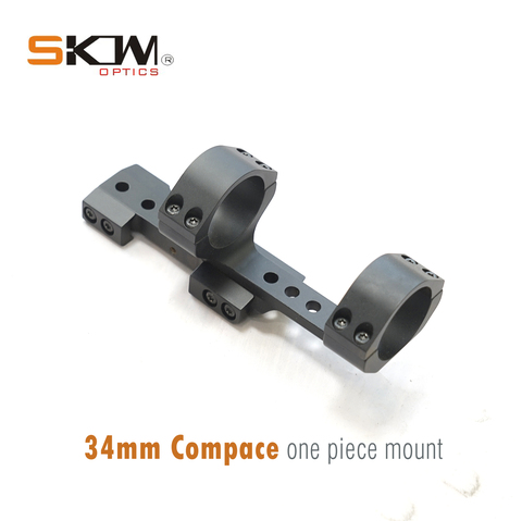 Livraison gratuite! SKWGEAR AR15 M4 plat déport compact monobloc portée monture 34mm pour 1913 Picatinny Rails 34MM anneaux ► Photo 1/6