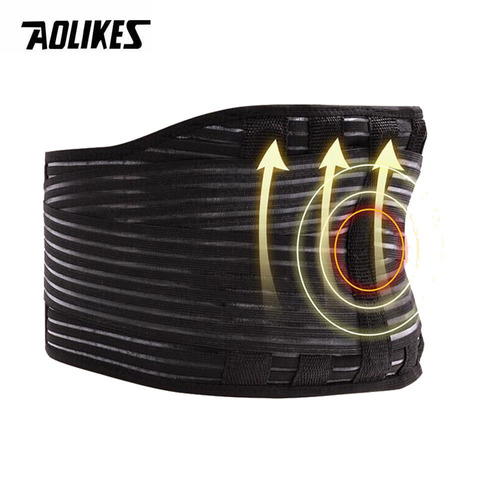 AOLIKES – ceinture en acier magnétique auto-chauffante pour homme et femme, soutien lombaire, ceinture large, pour le bureau et la maison ► Photo 1/6