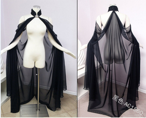 Manteau à capuche et Cape pour femme, Robe Wicca, style médiéval, châle, fête d'halloween, magicien, Costumes Cosplay ► Photo 1/6