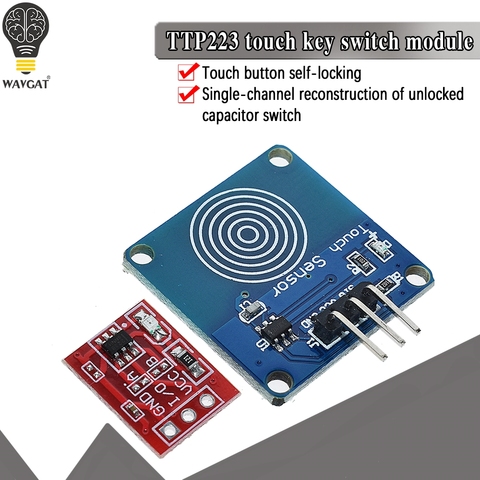 5 pièces TTP223 Module de commutateur à clé tactile bouton tactile autobloquant/sans verrouillage commutateurs capacitifs Reconstruction monocanal ► Photo 1/6