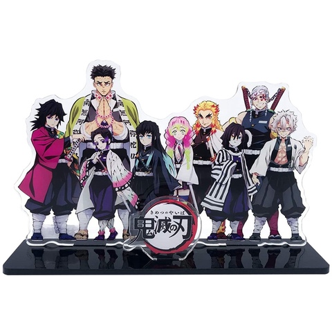 Anime démon tueur Kimetsu no Yaiba Hashira Giyuu Muichirou Shinob acrylique support Figure modèle support de plaque gâteau Topper cadeau ► Photo 1/4