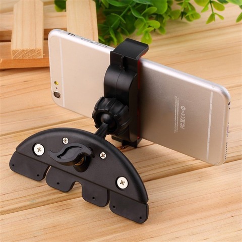 Nouveau support Universel Réglable Lecteur CD Fente Smartphone Téléphone Portable Support Socle Voiture 360 Aimant rotatif support de Support Pour GPS ► Photo 1/6