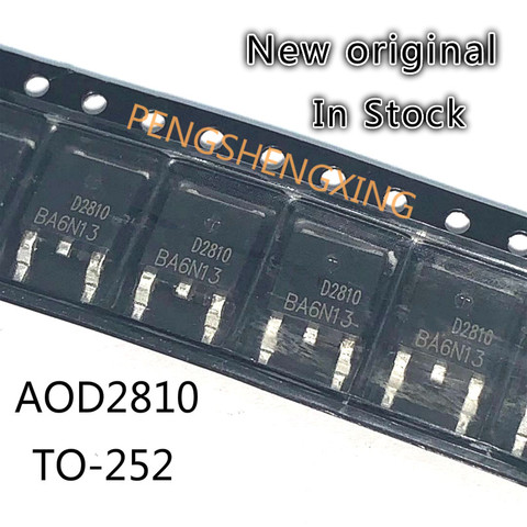 Lot de 10 pièces AOD2810 46A 80V TO252 D2810, nouveau, original, offre spéciale ► Photo 1/1