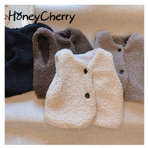 Gilet Double enfant bébé gilet fille et garçon gilet en peluche en automne et en hiver bébé fille vêtements d'hiver enfant en bas âge fille gilet ► Photo 1/6