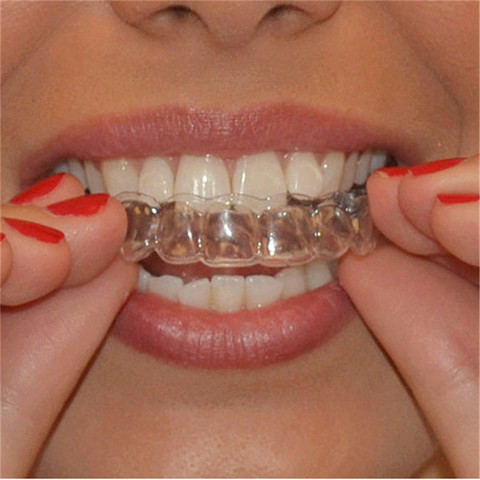 Blanchiment dentaire, 2 pièces, moulable, pour les dents, plateaux de moulage, pour Gel et soins buccaux, protège-dents, livraison directe ► Photo 1/6