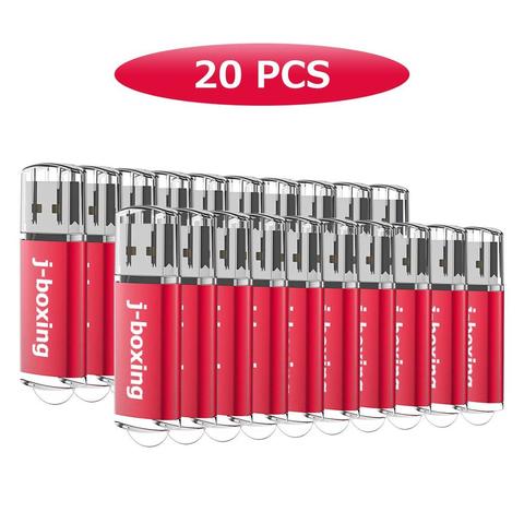 20 pièces/lot mémoire Flash bâton petite capacité 64 mo-512 mo USB Flash Rectangle 1GB 4GB clés USB 16GB 32GB lecteur de stylo pour PC Mac rouge ► Photo 1/6