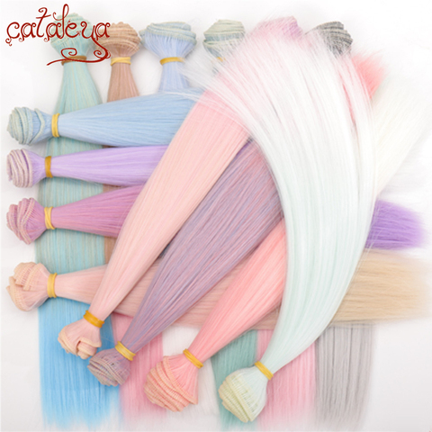 Cataleya – poupée Bjd DIY en Fiber de haute température, 1 pièce de 15cm x 100cm et 25x100cm, tissage de cheveux de couleur progressif ► Photo 1/6