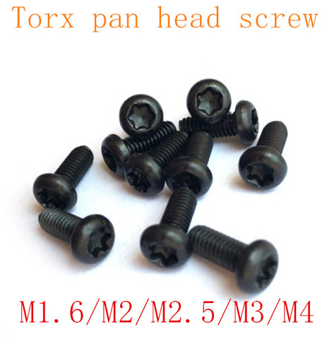 Vis à tête cylindrique torx noires M2 M2.5 M3 M4 m5 m6 m8, 5-50 pièces/lot ► Photo 1/1