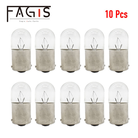 Fagis-ampoule originale de signalisation de voiture, 10 pièces, R5W R10W 12V 24V, 5W 10W T16, ampoule Standard de voiture pour camion, plaque d'immatriculation, lampes halogènes ► Photo 1/5