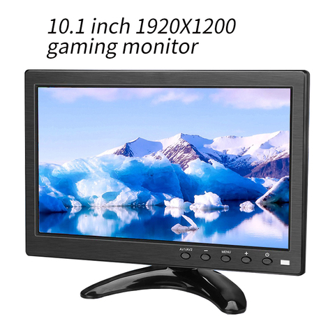 Moniteur lcd 10.1 pouces 1920x1200, 16:9 hdmi + VGA + BNC + usb + AVfor PC home TV CCTV microscope de l'industrie médicale à bord PS3 PS4 XBOX switch ► Photo 1/6