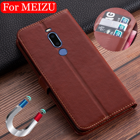 Étui portefeuille à rabat en cuir avec béquille pour Meizu, pour modèles M5s, M5c, M6s, M6T, M5, M6, Note 8, 9, Note 8, 9, coque de téléphone ► Photo 1/6