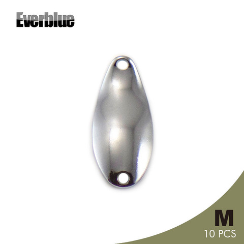 EVERBLUE 10 pièces taille M 1.8g laiton Mini coulée cuillère ébauches s'attaquer artisanat en vrac poli cuillères poids pêche leurre accessoires ► Photo 1/6